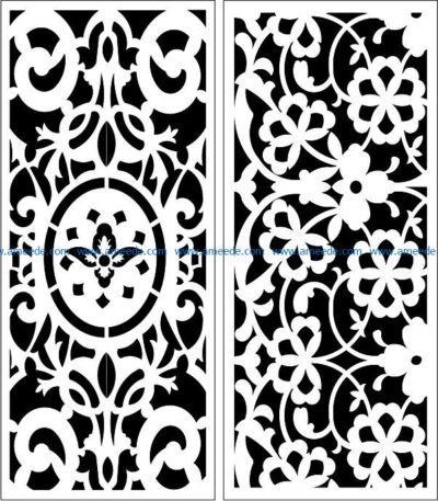 Design pattern panel screen E0009030 file cdr and dxf free vector download for Laser cut CNC