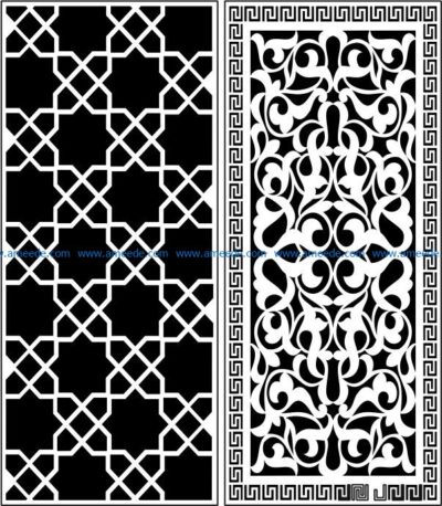 Design pattern panel screen E0009031 file cdr and dxf free vector download for Laser cut CNC