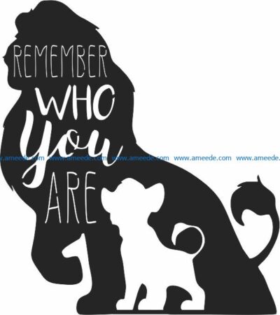 Lion king file cdr and dxf free vector download for Laser cut CNC