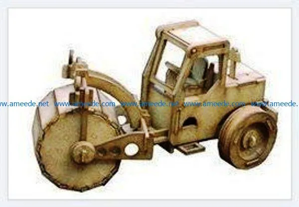 Road roller file cdr and dxf free vector download for Laser cut