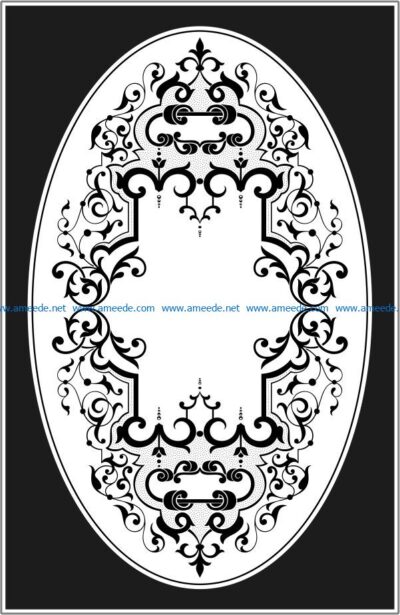 Square and oval frames file cdr and dxf free vector download for laser engraving machines