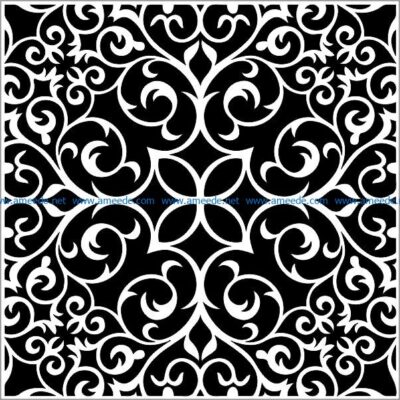 Square pattern file cdr and dxf free vector download for Laser cut