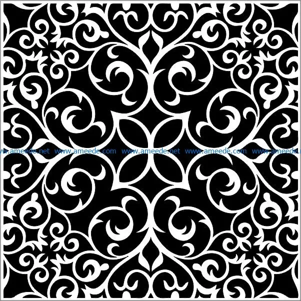 Square pattern file cdr and dxf free vector download for Laser cut