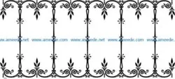 Unique decorative frame file cdr and dxf free vector download for laser engraving machines