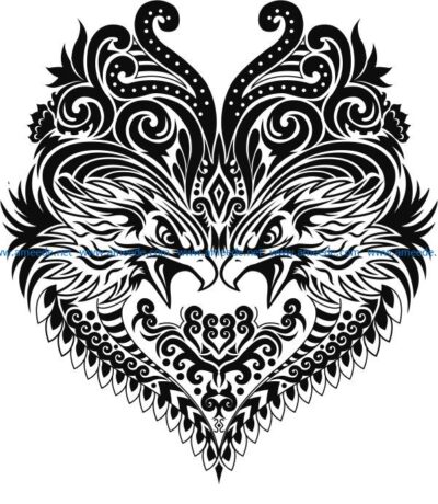 ethnic eagle file cdr and dxf free vector download for print or laser engraving machines