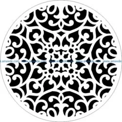 Decorative motifs circle E0009427 file cdr and dxf free vector download for Laser cut