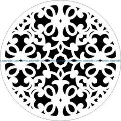 Decorative motifs circle E0009429 file cdr and dxf free vector download for Laser cut