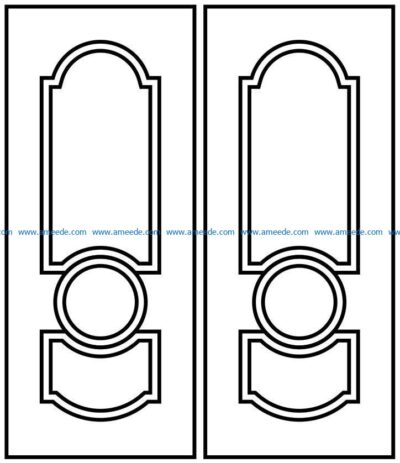 Design pattern door E0009551 file cdr and dxf free vector download for Laser cut CNC