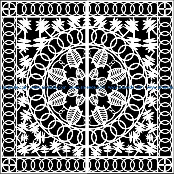 Design pattern gate E0009076 file cdr and dxf free vector download for Laser cut CNC