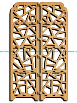 Design pattern panel screen E0009115 file cdr and dxf free vector download for Laser cut CNC