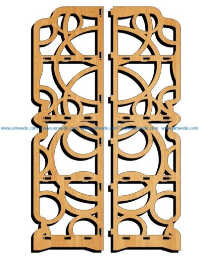 Design pattern panel screen E0009118 file cdr and dxf free vector download for Laser cut CNC