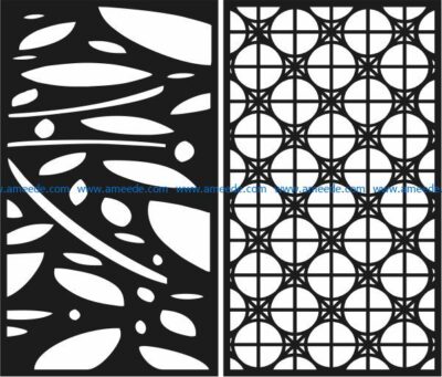 Design pattern panel screen E0009131 file cdr and dxf free vector download for Laser cut CNC