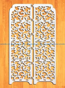 Design pattern panel screen E0009197 file cdr and dxf free vector download for Laser cut CNC