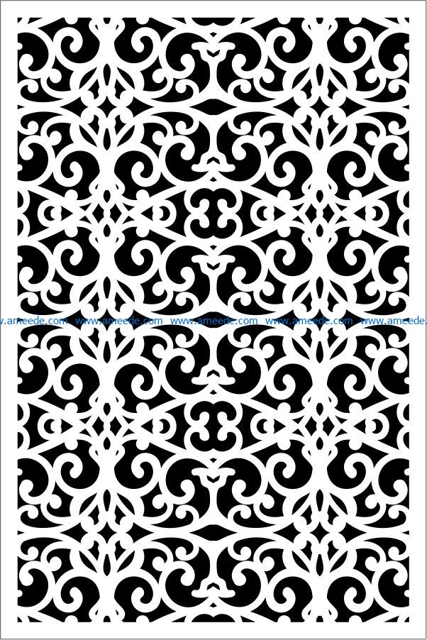 Design pattern panel screen E0009340 file cdr and dxf free vector ...
