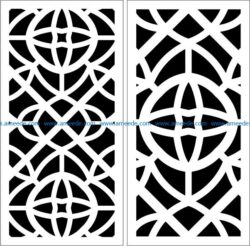 Design pattern panel screen E0009431 file cdr and dxf free vector download for Laser cut CNC