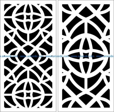 Design pattern panel screen E0009431 file cdr and dxf free vector download for Laser cut CNC
