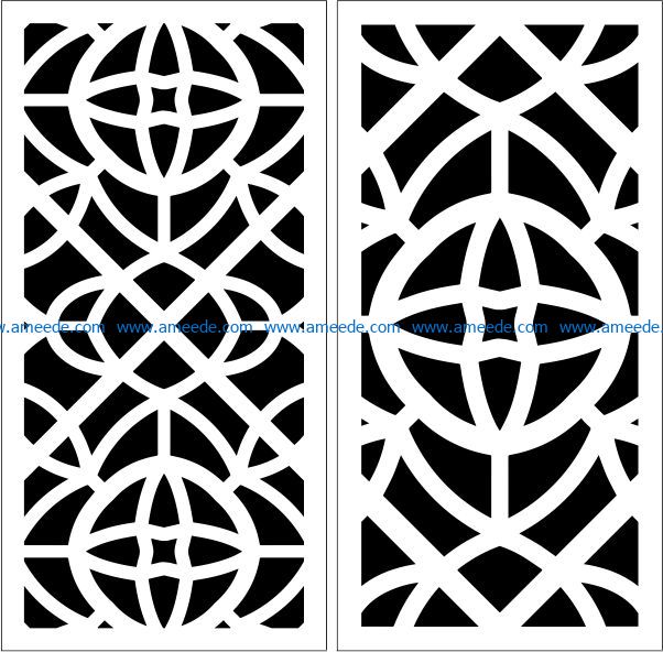 Design pattern panel screen E0009431 file cdr and dxf free vector download for Laser cut CNC