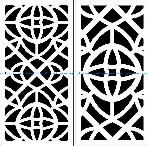 Design pattern panel screen E0009431 file cdr and dxf free vector download for Laser cut CNC