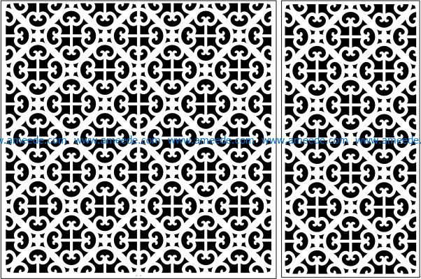 Design pattern panel screen E0009468 file cdr and dxf free vector download for Laser cut CNC