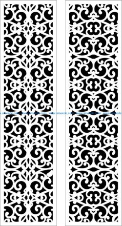 Design pattern panel screen E0009501 file cdr and dxf free vector download for Laser cut CNC