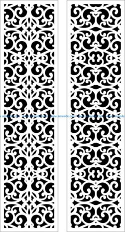 Design pattern panel screen E0009502 file cdr and dxf free vector download for Laser cut CNC