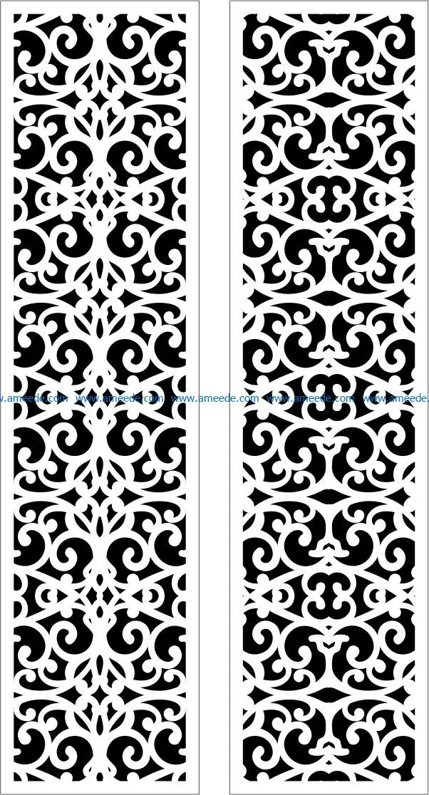 Design pattern panel screen E0009502 file cdr and dxf free vector download for Laser cut CNC