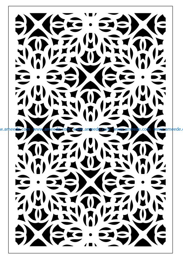 Design pattern panel screen E0009505 file cdr and dxf free vector download for Laser cut CNC