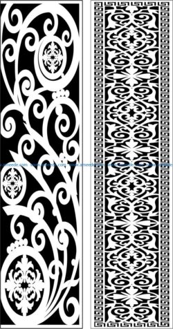 Design pattern panel screen E0009545 file cdr and dxf free vector download for Laser cut CNC