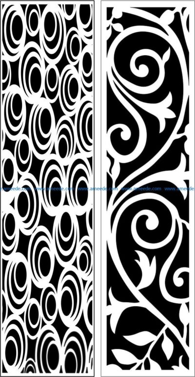 Design pattern panel screen E0009547 file cdr and dxf free vector download for Laser cut CNC
