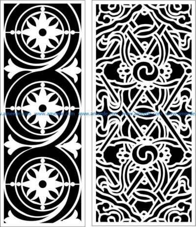 Design pattern panel screen E0009661 file cdr and dxf free vector download for Laser cut CNC