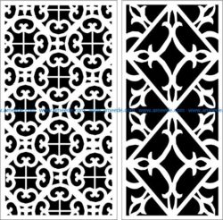 Design pattern panel screen E0009664 file cdr and dxf free vector download for Laser cut CNC