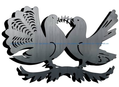 Dove file cdr and dxf free vector download for Laser cut Plasma