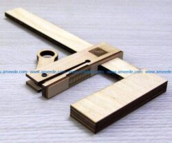 Homemade Clamp file cdr and dxf free vector download for Laser cut