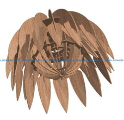 Protea Light file cdr and dxf free vector download for Laser cut