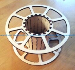 Spool file cdr and dxf free vector download for Laser cut