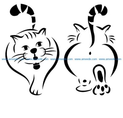 fat cat file cdr and dxf free vector download for Laser cut Plasma