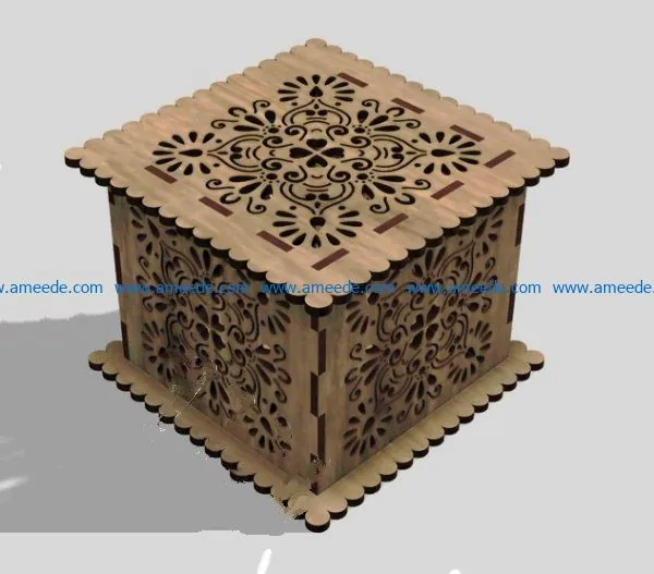 wooden casket file cdr and dxf free vector download for Laser cut