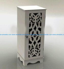 Cabinet with locks file cdr and dxf free vector download for Laser cut