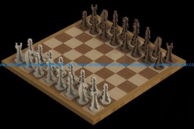 Chess file cdr and dxf free vector download for Laser cut ac
