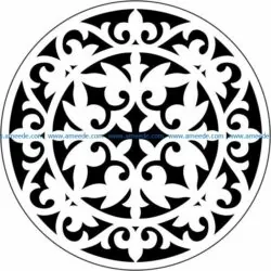 Decorative motifs circle E0009722 file cdr and dxf free vector download for Laser cut