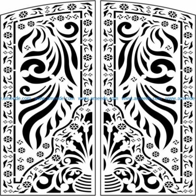 Design pattern panel screen E0009748 file cdr and dxf free vector download for Laser cut CNC