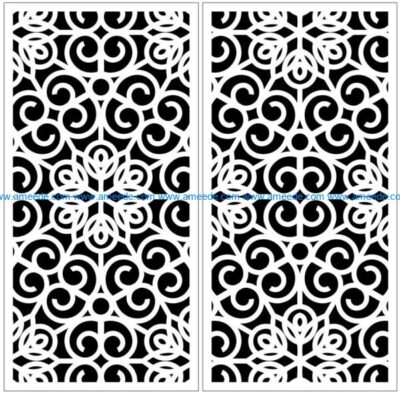 Design pattern panel screen E0009926 file cdr and dxf free vector download