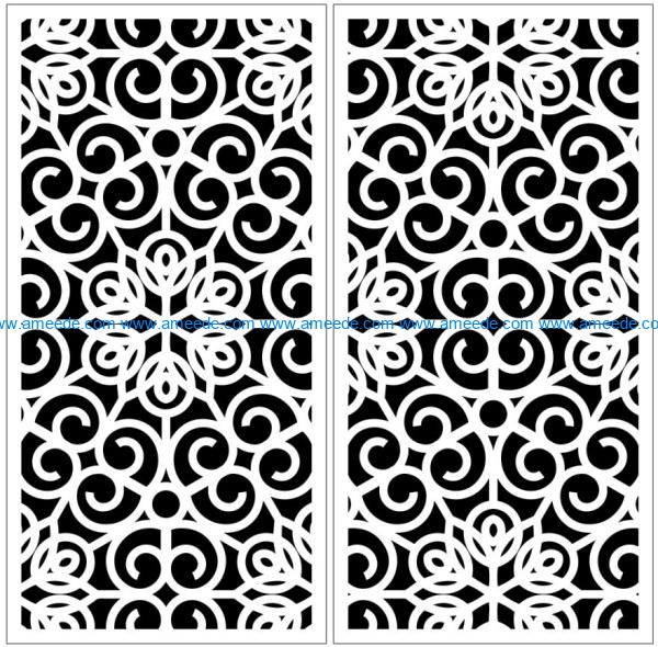 Design pattern panel screen E0009926 file cdr and dxf free vector download