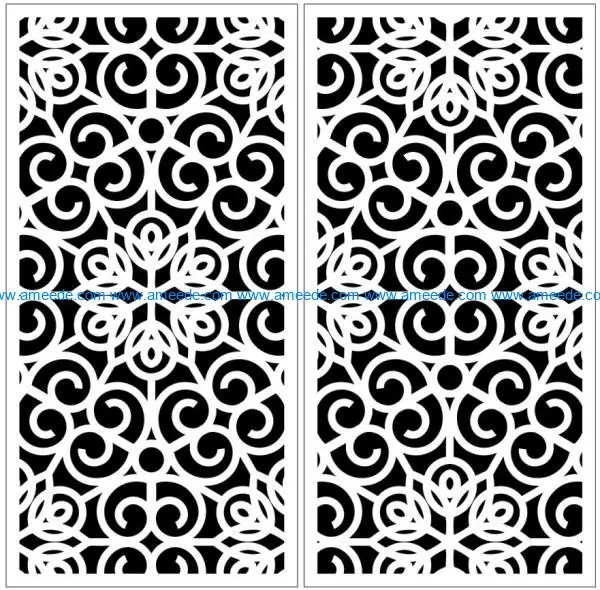 Design pattern panel screen E0009926 file cdr and dxf free vector download