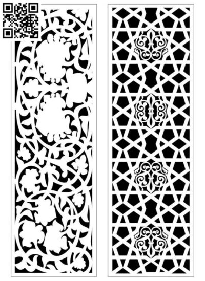 Design pattern screen panel E0010064 file cdr and dxf free vector download for Laser cut CNC