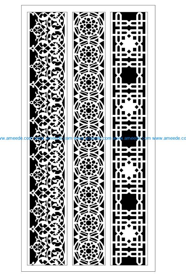 Design pattern woodcarving E0009928 file dxf free vector download for Laser cut CNC