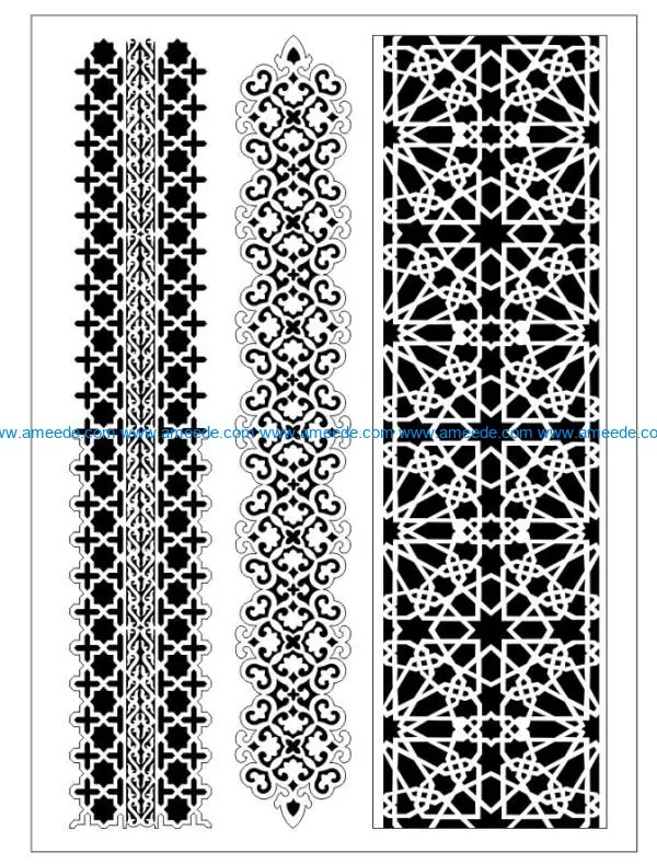 Design pattern woodcarving E0009929 file dxf free vector download for Laser cut CNC