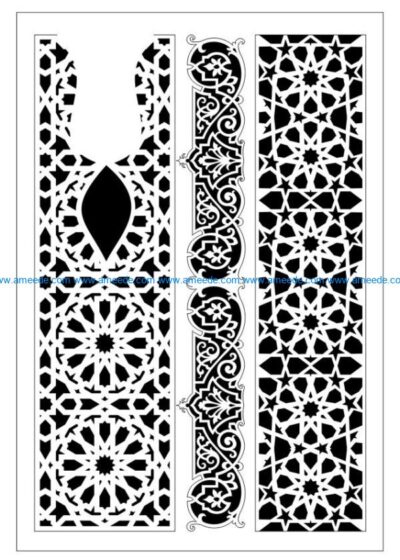 Design pattern woodcarving E0009930 file dxf free vector download for Laser cut CNC