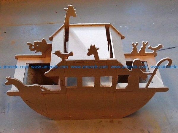 Noahs ark file cdr and dxf free vector download for Laser cut