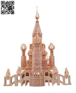 St. Basil’s Cathedral file cdr and dxf free vector download for Laser cut